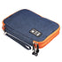 Portable Data Cable Storage Bag Double Layer USB Gadget Organizer Digital Pouch Outdoor Travel 