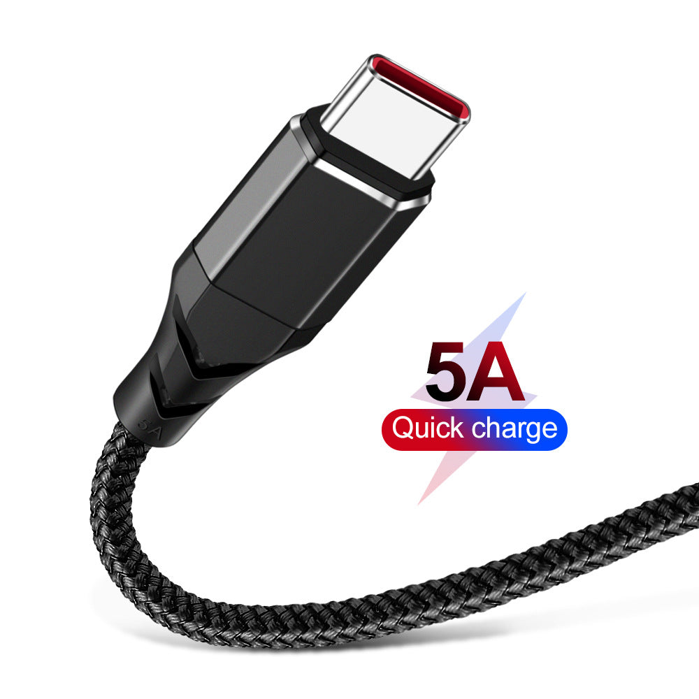 OLAF 5A Data Cable USB Type-C Fast Charging For Huawei P30 P40 Pro Mi10 OnePlus 8Pro