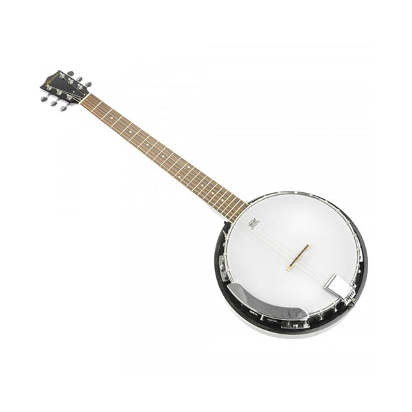 6 String Resonator Banjo Black