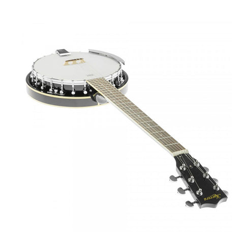 6 String Resonator Banjo Black
