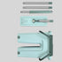 Retractable Flat Mop Bucket 2/6 Microfiber Pads Hands Free Self Cleaning