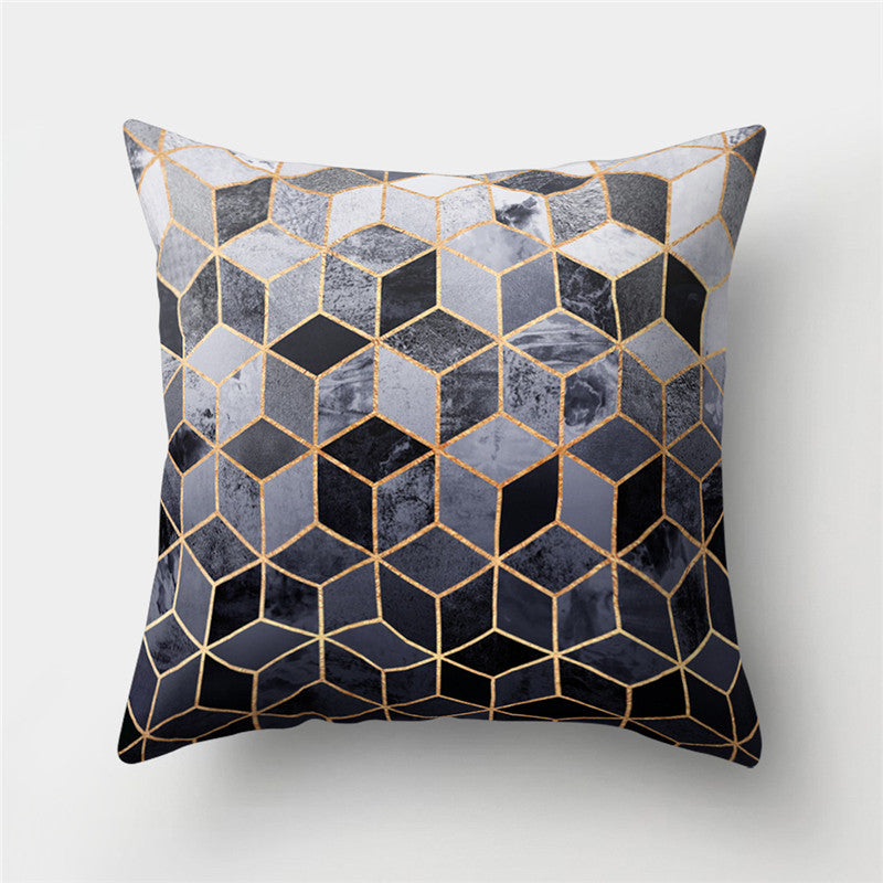 Colorful Geometric Pattern Cotton Linen Throw Pillow Cushion Cover Car Home Sofa Decorative Pillowcase