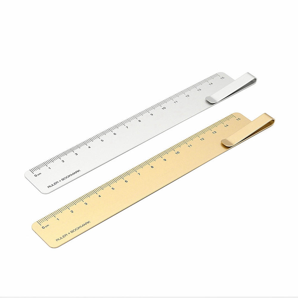 Xiaomi RUMA Bookmark Measuring Tool 15cm Stainless Steel Metal Straight Ruler Office School 