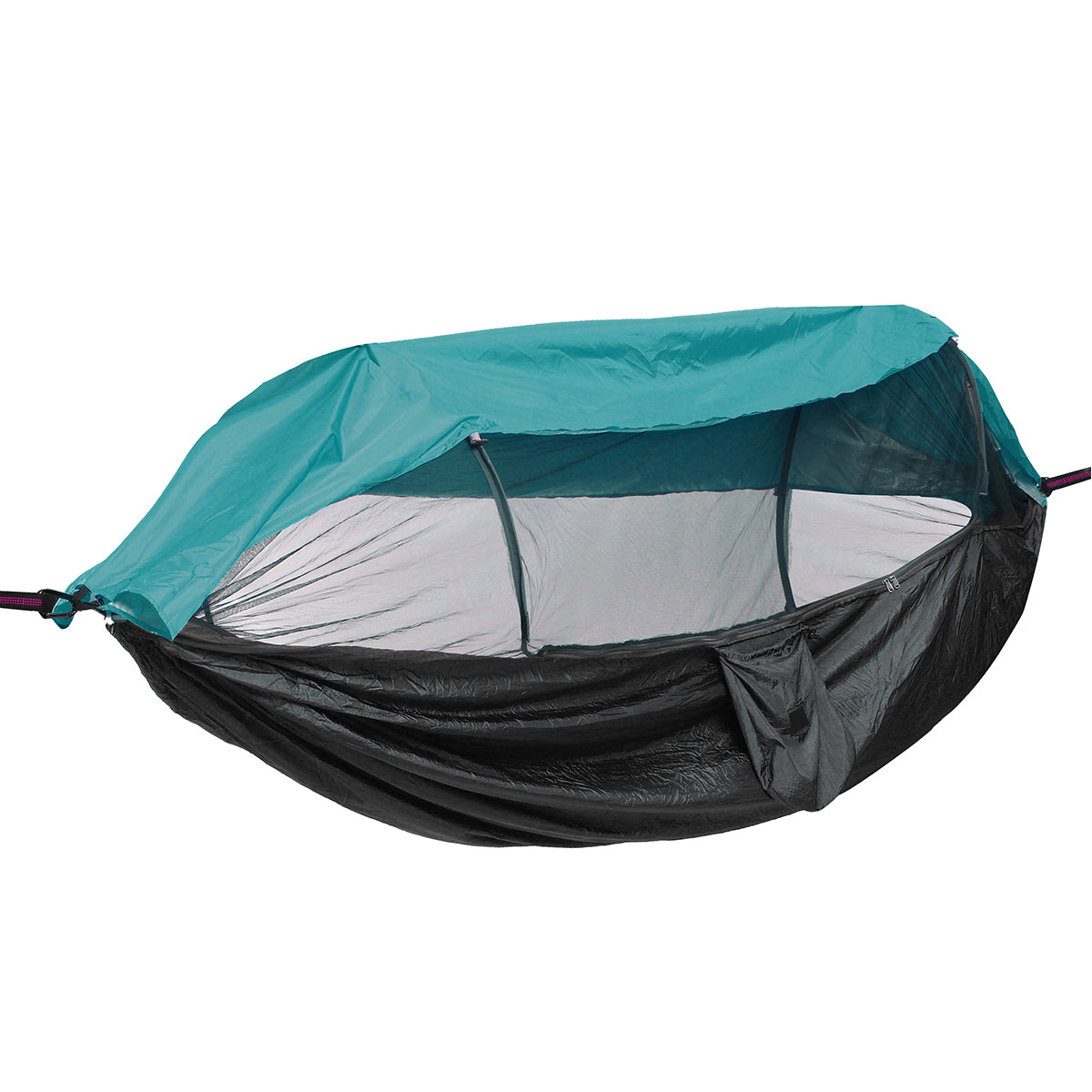 290x140cm Outdoor Double Hammock Hanging Swing Bed With Mosquito Net Max Load 300kg Camping Hiking