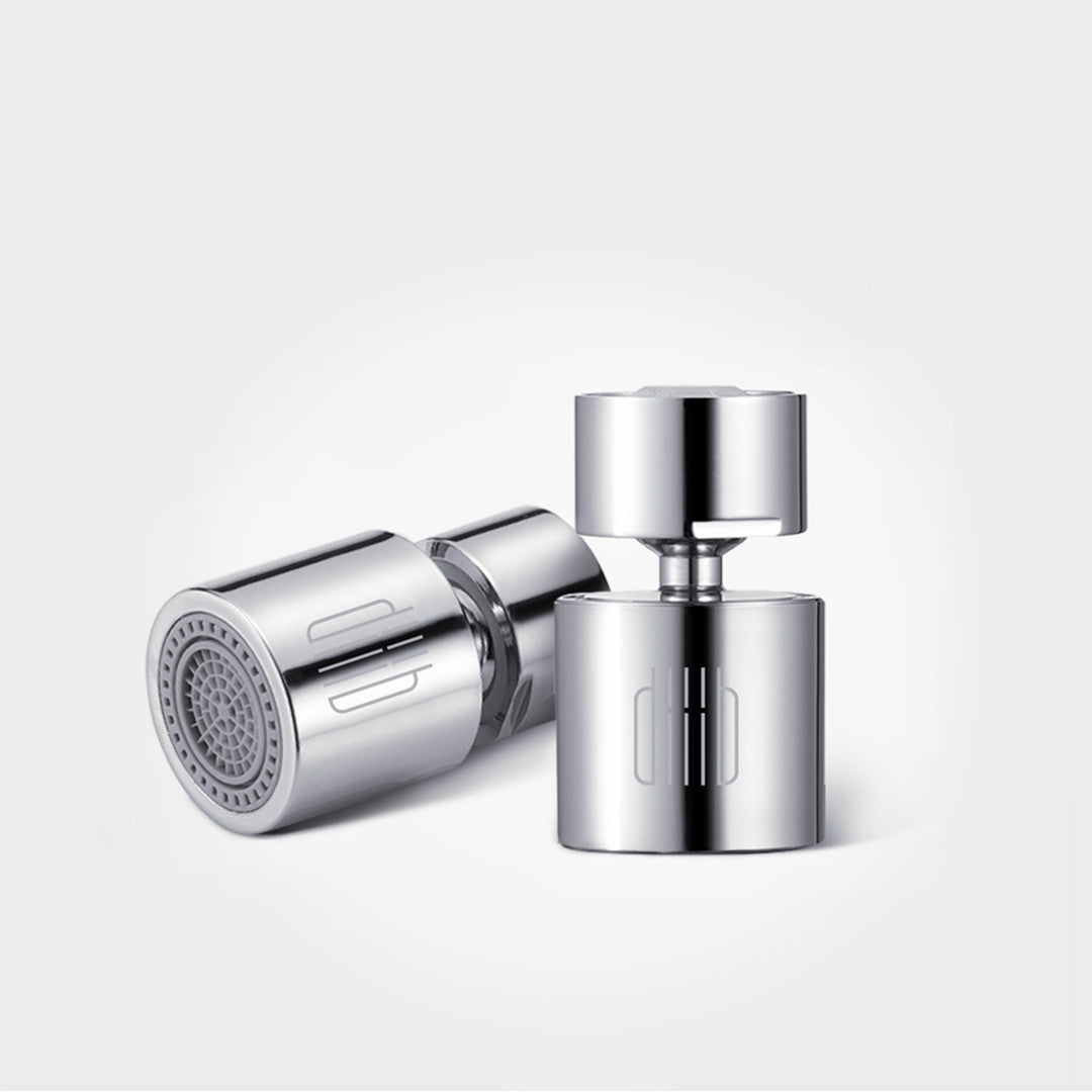Diiib Kitchen Faucet Aerator Water Tap Nozzle Bubbler Water Saving Filter 360-Degree Double Function 2-Flow Splash-proof Tap Connector With 5 Adapter