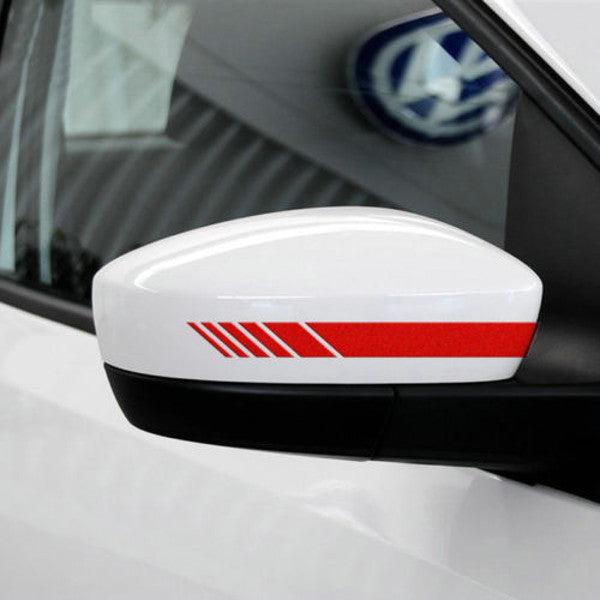 2pcs Car Rear View Mirror Cover Stickers Vinyl Stripe Decal Emblem KK for Mercedes