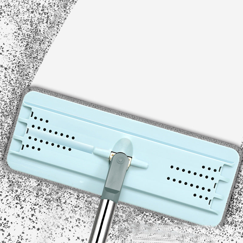 Retractable Flat Mop Bucket 2/6 Microfiber Pads Hands Free Self Cleaning