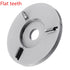 90mm Diameter 16mm Bore Silver Power Wood Carving Disc Angle Grinder Attachment