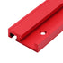Machifit 1000mm Red Aluminum Alloy T-track Woodworking 45x12.8mm T-slot Miter Track