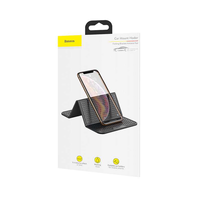 Baseus Nano Powerful Sticky Adhesive Foldable Car Mount Dashboard Holder for Xiaomi Huawei Mobile Phone