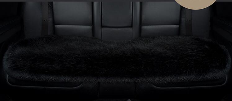 Simple Solid Color  Plush Car Seat Cushion