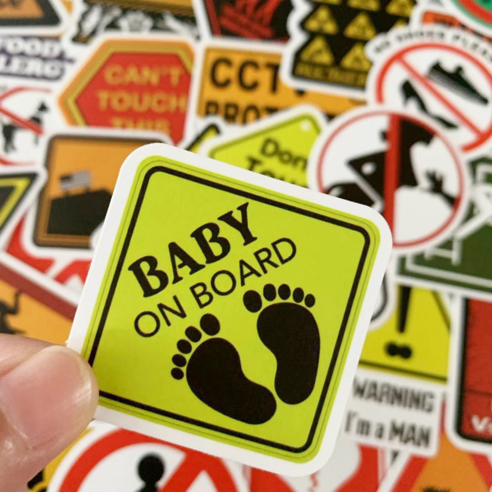 Warning Warning Sign Stickers