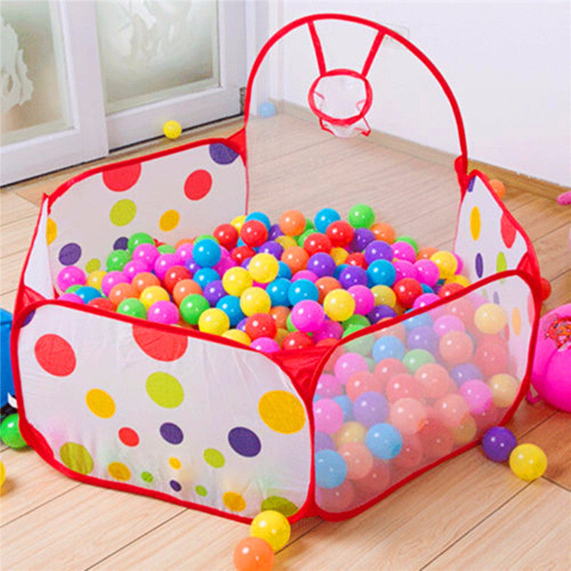 80x90x56mm Portable Ball Shooting Tent With Basket Kids Indoor Outdoor Playing Game Tent
