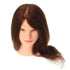 100% Real Human Hair Mannequin Head Salon Hairdressing 18'' Training Head with Clamp