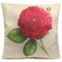 Rose Flowers Cotton Linen Throw Pillow Case Sofa Bed Car Cushion Cover Home Decor