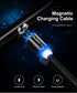 FLOVEME 2A Type C LED Magnetic Braided Fast Charging Phone Data Cable 1m For Oneplus 5t Xiaomi 6 Mi A1 S9 S9+