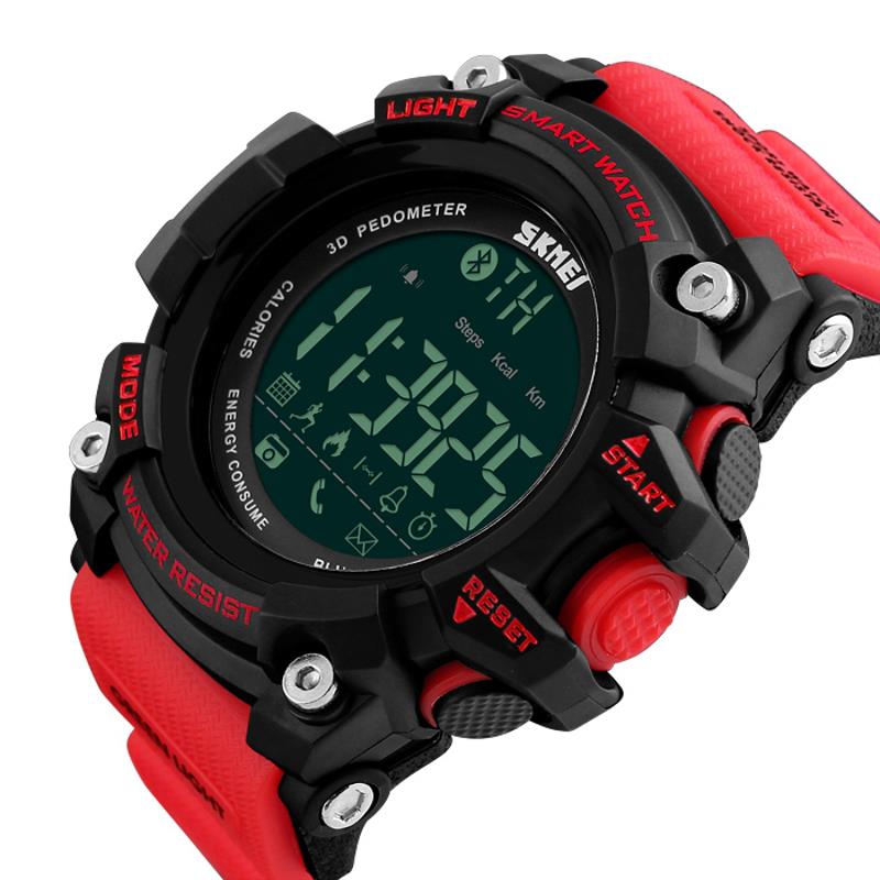 SKMEI 1227 bluetooth Smart Watch Call Message Notification Pedometer 50M Waterproof Sports Watch  