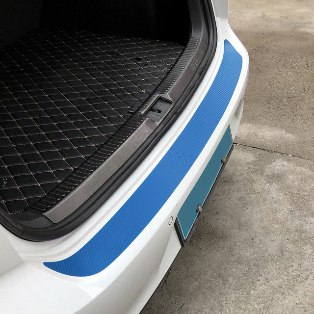 108X7.2cm Carbon Fiber Rear Bumper Car Stickers Protector Trim 7 Colors for VW Golf MK6 GTI R20