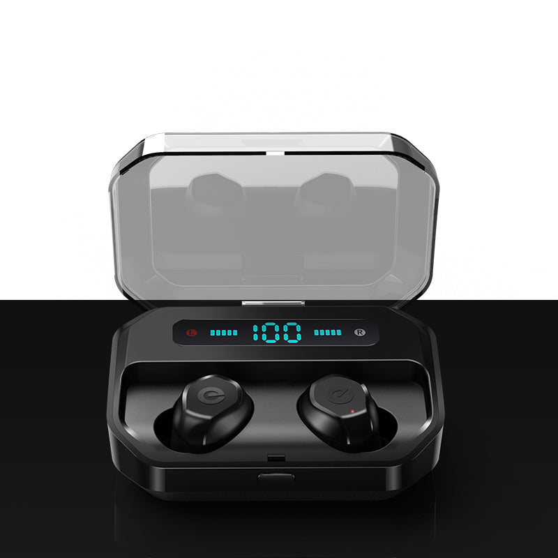 Binaural Digital Display With Power Bank Bluetooth Headset