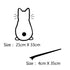 Love Heart Electrocardiogram Music Cartoon Cat Car Sticker