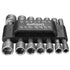 Drillpro 14pcs 1/4 Inch Hex Shank Power Nut Driver Drill Bit Set SAE Metric Socket Wrench Screw Screwdriver
