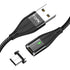 TOPK 1M 3A Magnetic Cable Quick Charge 3.0 Fast Charging Micro USB Data Cable for Mobile Phone