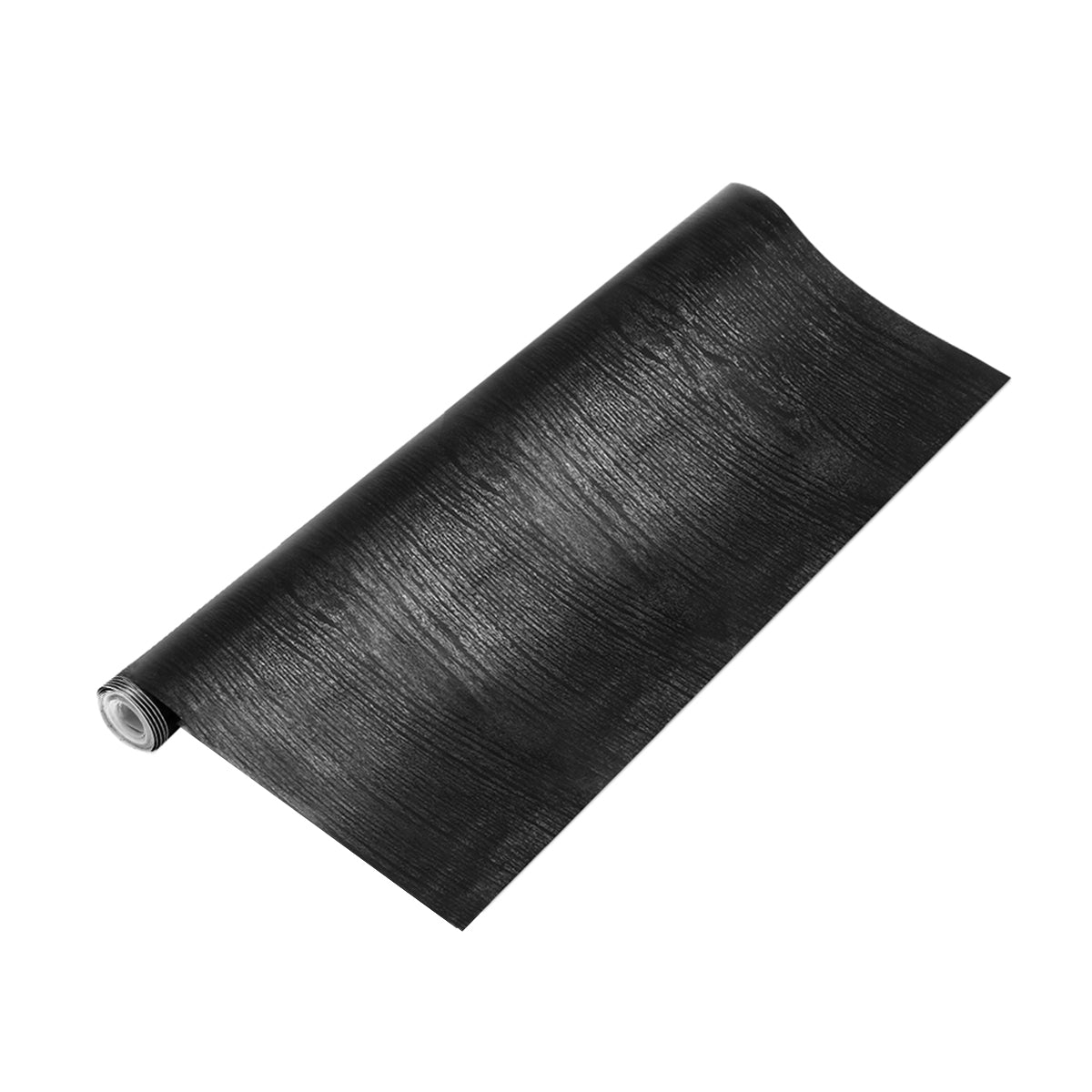 Black Wood Looking Textured Self Adhesive Decor Contact Paper Vinyl Shelf Liner Wall Paper