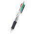 1Pc Multifunction 4 Colored 4 In 1 Pressed Ballpoint Pen 0.7mm Writing Smoothly Office School Supply