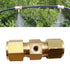 3/16 Inch Brass Spraying Nozzle Through Type Connector Gardening Irrigation Accessories