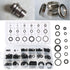 Suleve™ MXRW3 225Pcs Rubber O Ring Washer Hydraulic Plumbing Gasket Seal Assortment Set 