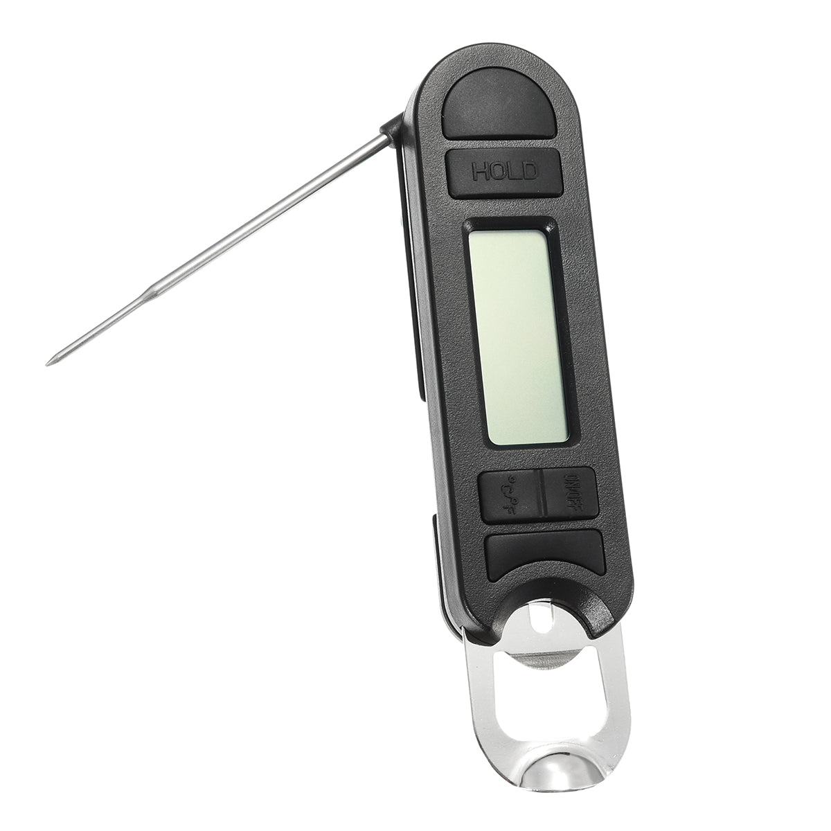 Digital Fold BBQ Thermometer with Bottle Opener Food Kitchen Water Oil Temperature Meter Tools