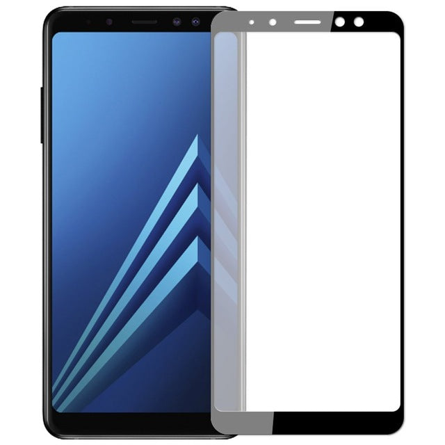 Soft Curved Edge Tempered Glass Phone Screen Protector for Samsung Galaxy A8 Plus 2018