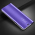 Plating Mirror Window View Kickstand Magnetic Flip Protective Case For iPhone 7 Plus/8 Plus