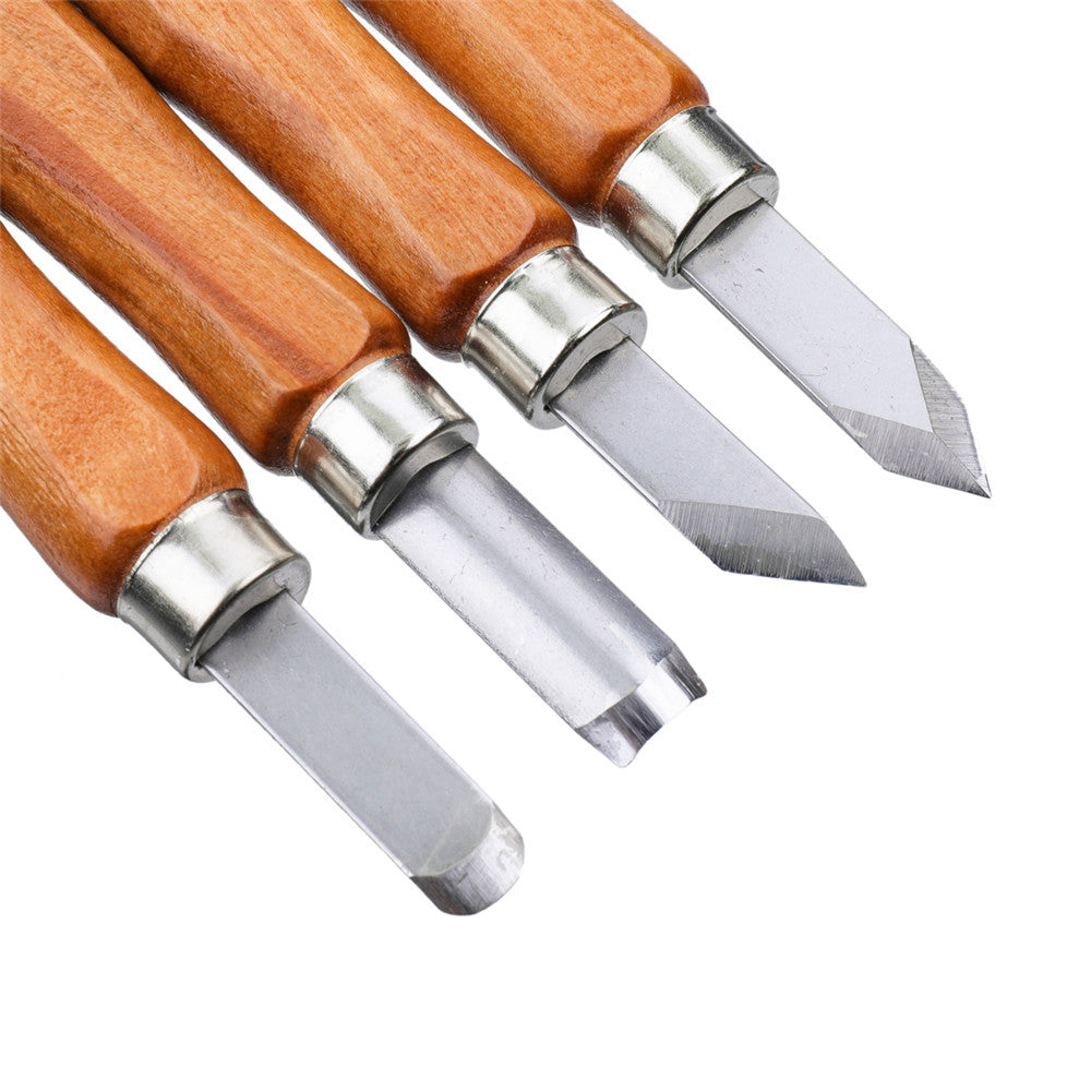 12pcs Engraving Carving Cutter Wood Carving Tool with Whetstone for Handmade DIY Art Craft Tools Kit