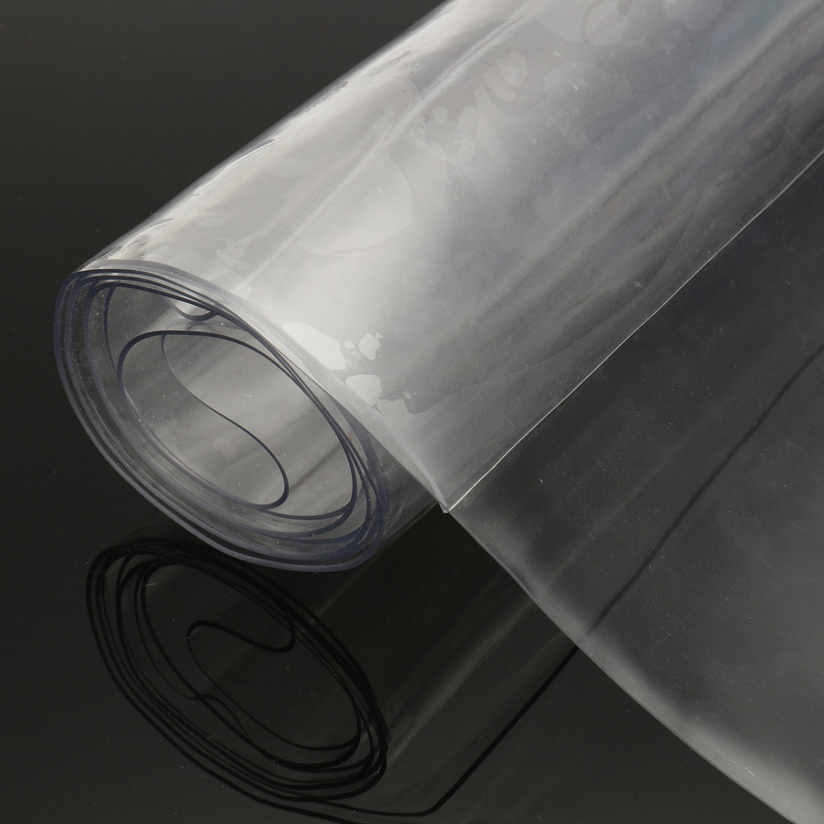 Wipe Clean Transparent Tablecloth Mat PVC Glass Effect Table Protection Cover
