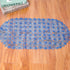 Honana BX-129 68x38cm PVC Pebbles Transparent Non-slip Bathroom Mat Kitchen Bath Suction Cups Non-toxic Floor Rug
