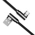 SUNTAIHO Data Cable 3A Double Elbow USB Type-C 2.1A Micro USB Charging Line Fast Charging For MI10 Note 9S S20 Oneplus 8Pro