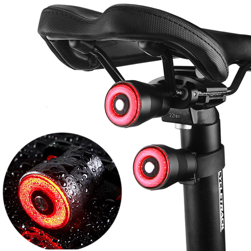 ANTUSI Q5 IP65 Smart Bicycle Brake Taillight USB Rechargeable 30 Days Standby 3 Modes Rear Lamp Intelligent Induction Bike Flash Warning Night Light