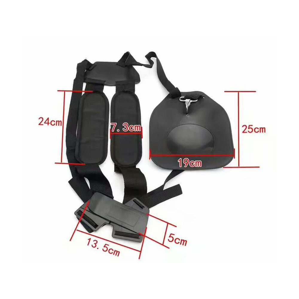 Adjustable Mower Trimmer Strimmer Harness Strap Belt Dual Shoulder Nylon Holder