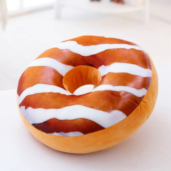 Honana WX-333 40cm Colourful Plush Creative 3D Squishy Donut Throw Pillow Sofa Car Cushion Valentines Gift