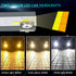 Three-color Car Led Headlights Ultra-bright Far And Near Light Modified Car Lights