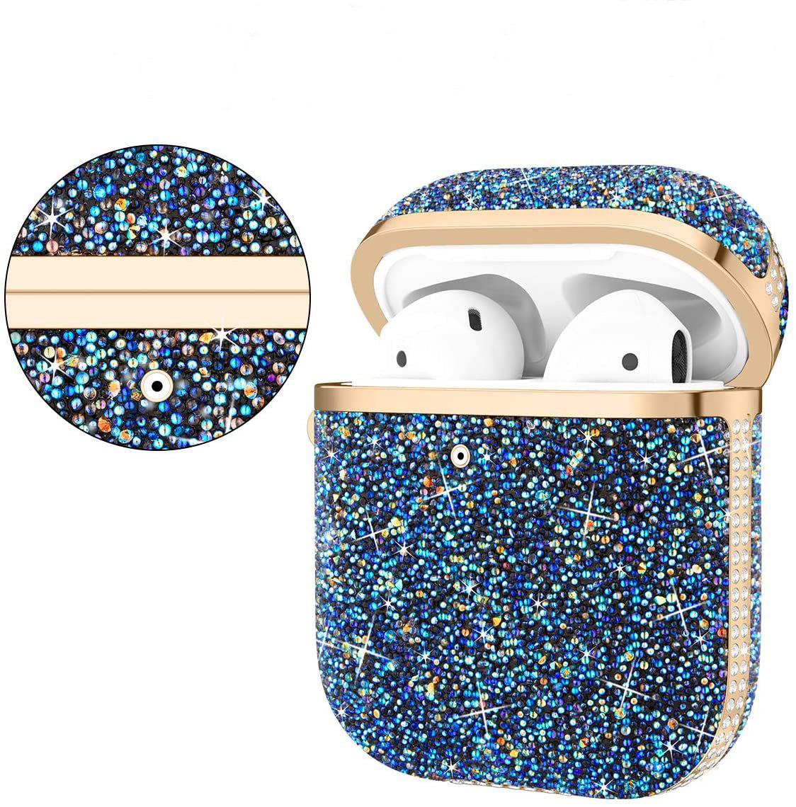 Soft Electroplating Fashion Star Diamond Headphone Sleeve Protective Sleeve