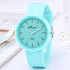 Girls Casual Candy Color Jelly Watch Students
