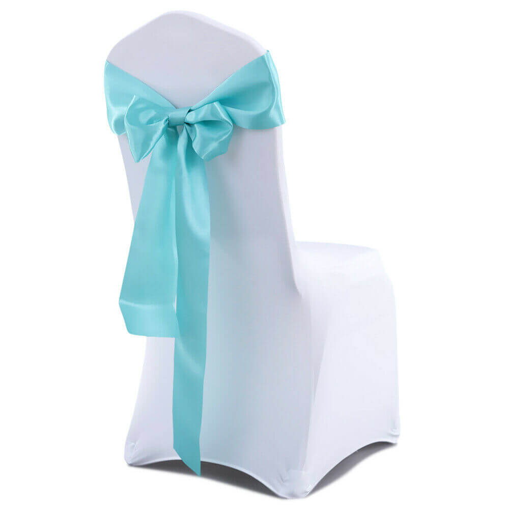 50X Satin Chair Sashes Cloth Cover Wedding Party Event Decoration Table Runner