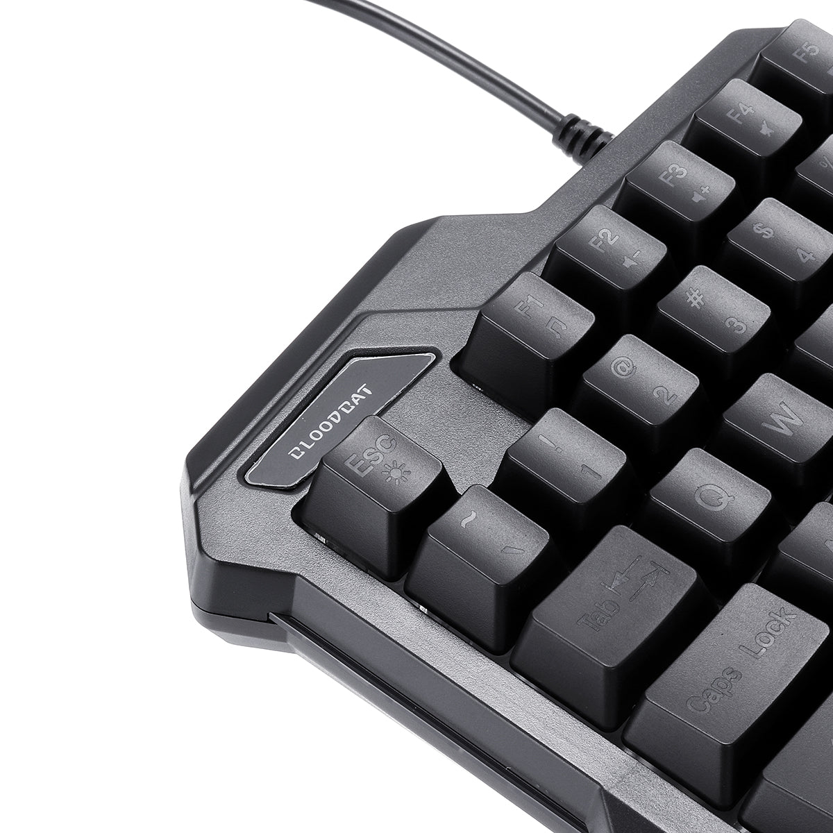 34 Keys One Handed Keyboard Game Mini LED Backlit Ergonomic Single Keypad for LOL/Dota