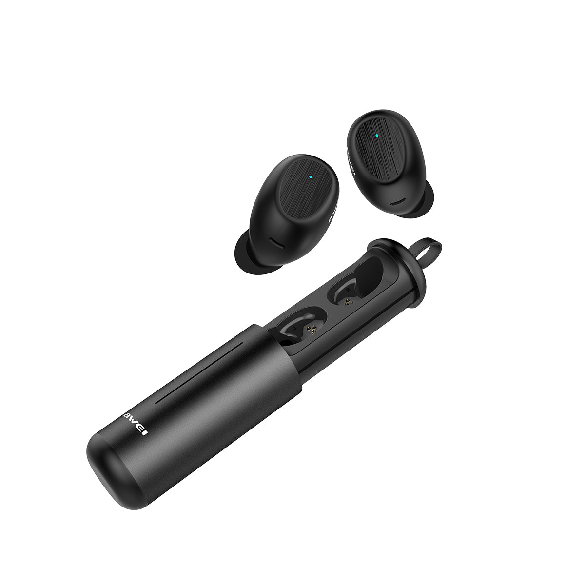 AWEI T55 TWS bluetooth 5.0 Sports Wireless Earphone Handsfree Gaming Headset with Charge Case for iPhone 