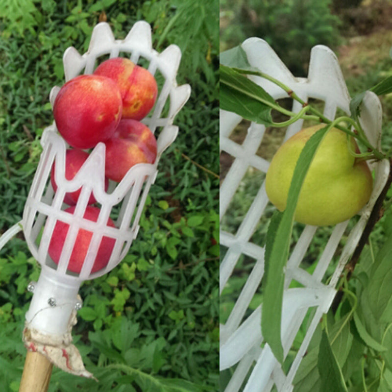 Garden Orchard Fruit Picker High Altitude Picking Fruit Peach Apple Plum Fruit Tools Kit Picker ( Without Stick )
