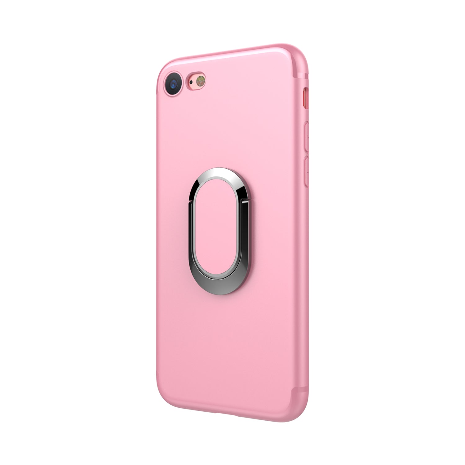 Bakeey™ 360° Adjustable Metal Ring Kickstand Magnetic Frosted Soft TPU Case for iPhone 6Plus 6sPlus