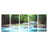 30x60CM 5PCS Canvas Painting Forest Waterfall Wall Art Picture Home Decor