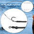 ZANLURE CR-K004 2PCS 2# 4# 6# 8# High Carbon Steel Hair Rigs Barbed Carp Fishing Hook Lead PE Wire Freshwater Fishing